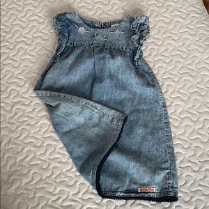 Hudson jean embroidered Girls Dress